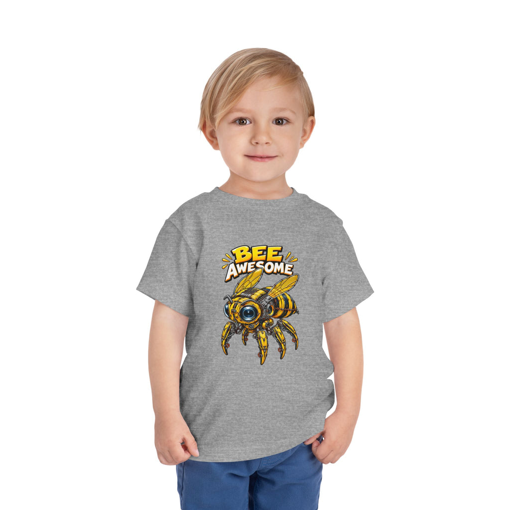 Bee Awesome Toddler Tee — Cute Bumblebee Graphic Kids Shirt