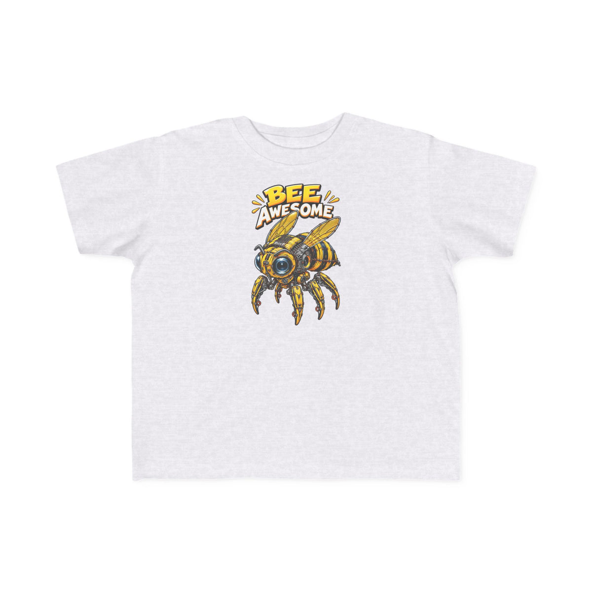 Kids Tee — "Bee Awesome" Cartoon Bumblebee Toddlers' T‑Shirt