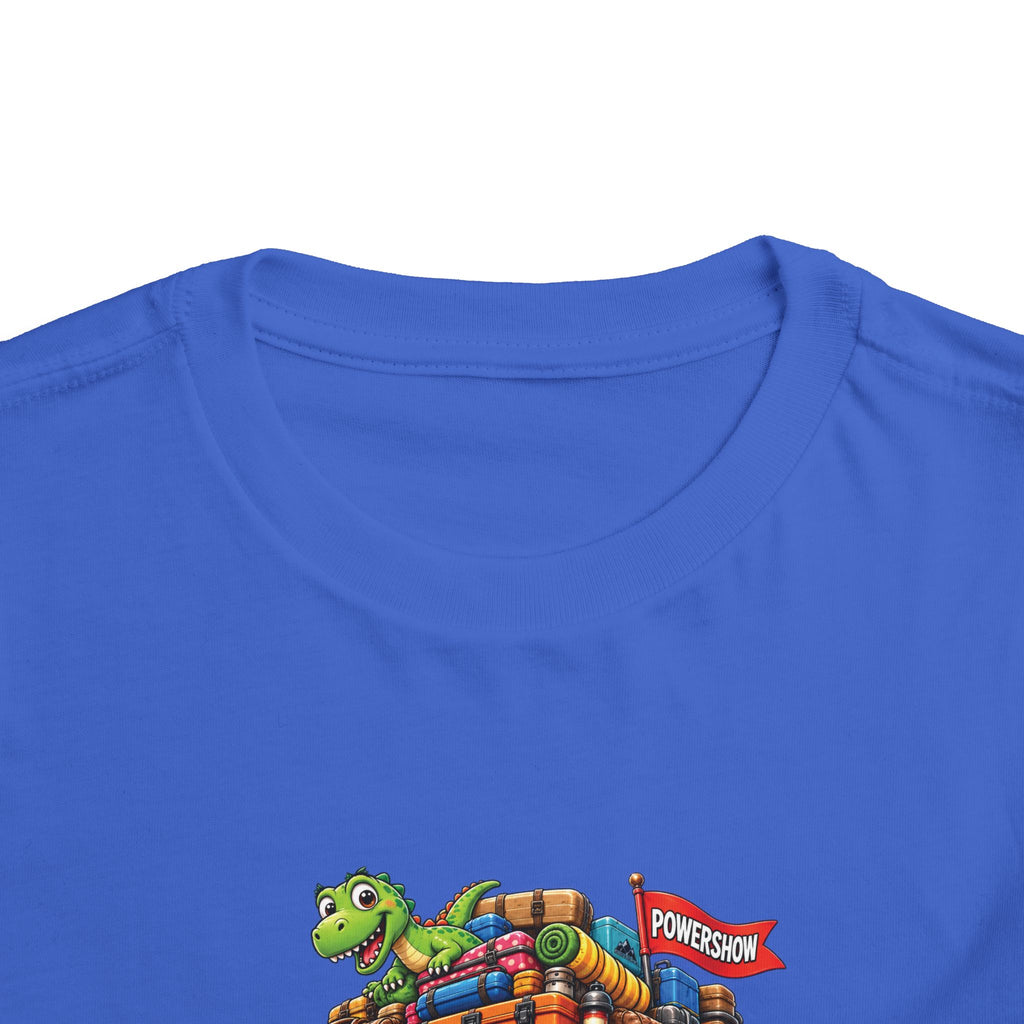 Toddler Tee — 'Packed & Ready' Cartoon Monster Truck Travel Shirt