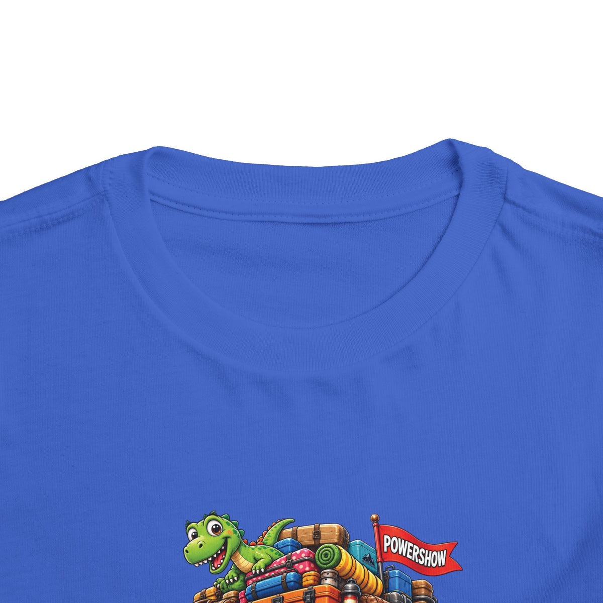 Toddler Tee — 'Packed & Ready' Cartoon Monster Truck Travel Shirt