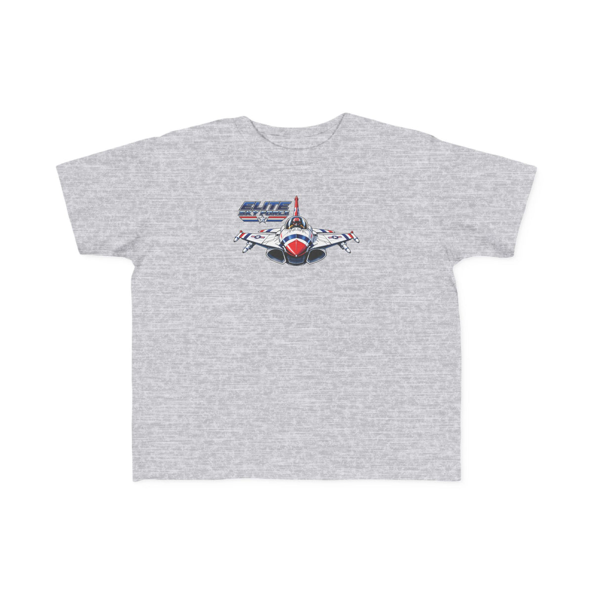 Toddler Jet Plane Tee — "Blue Angels" Fighter Jet Graphic Kids Shirt