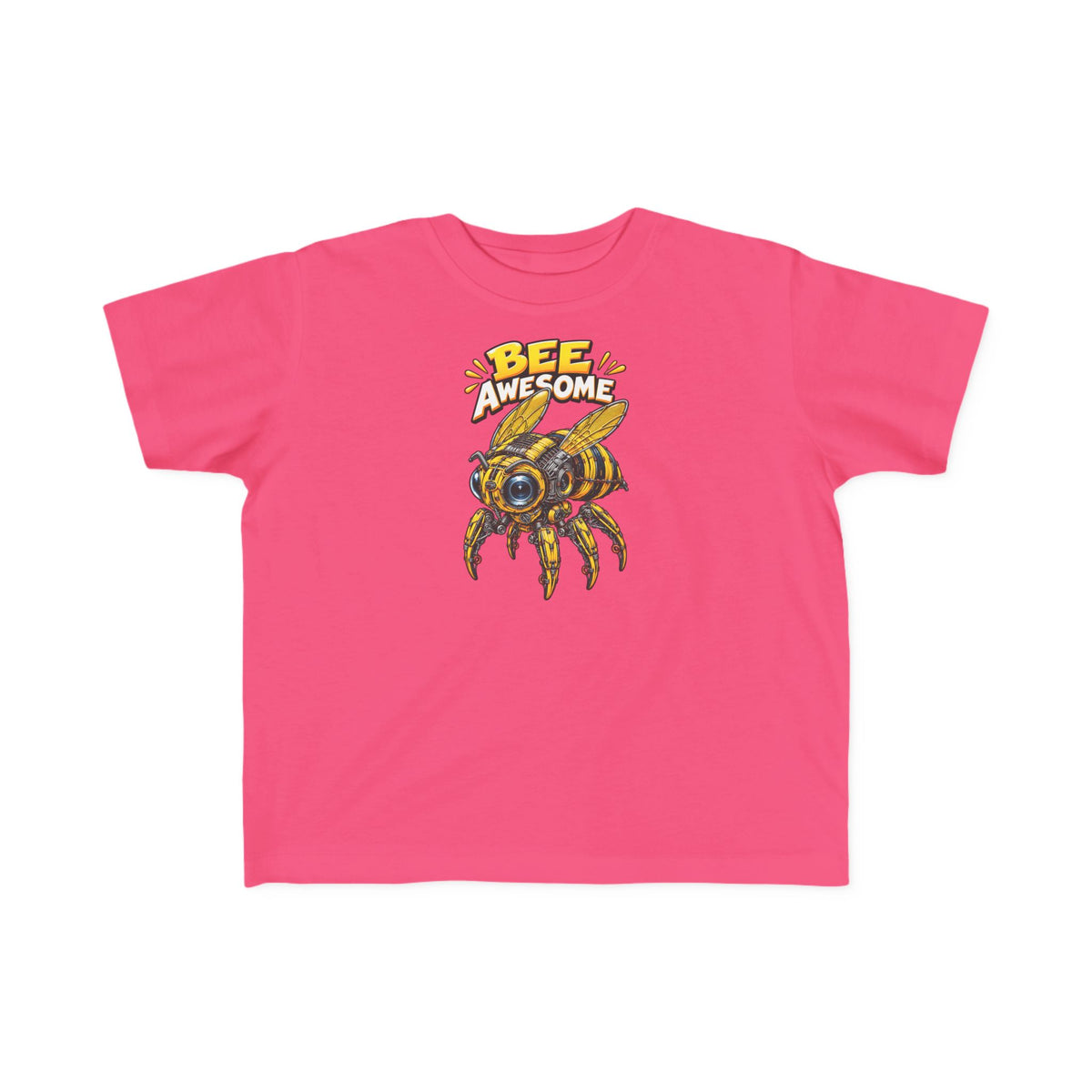 Kids Tee — "Bee Awesome" Cartoon Bumblebee Toddlers' T‑Shirt