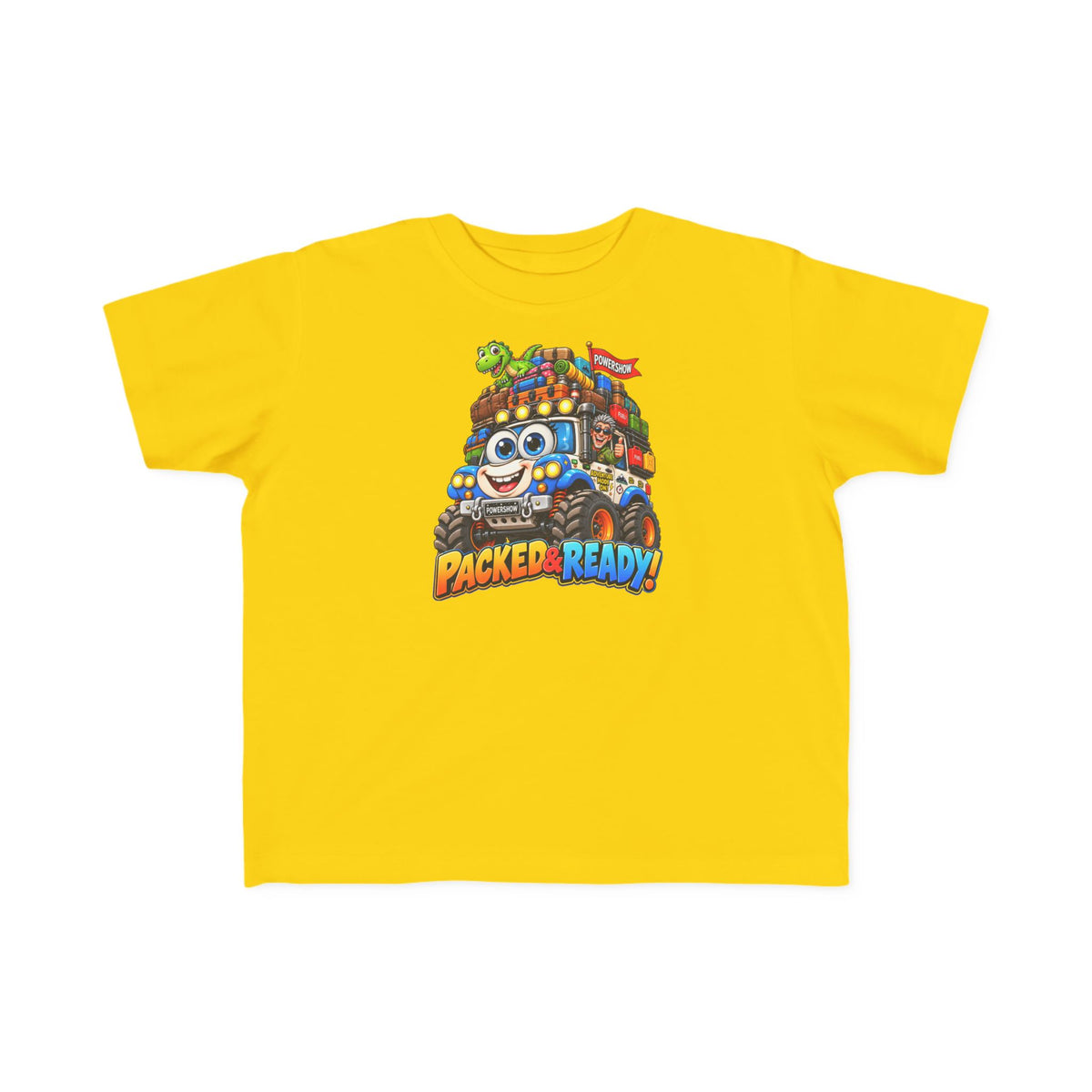 Packed & Ready! Toddler Adventure T-Shirt – Cute Off-Road Truck & Dinosaur Tee