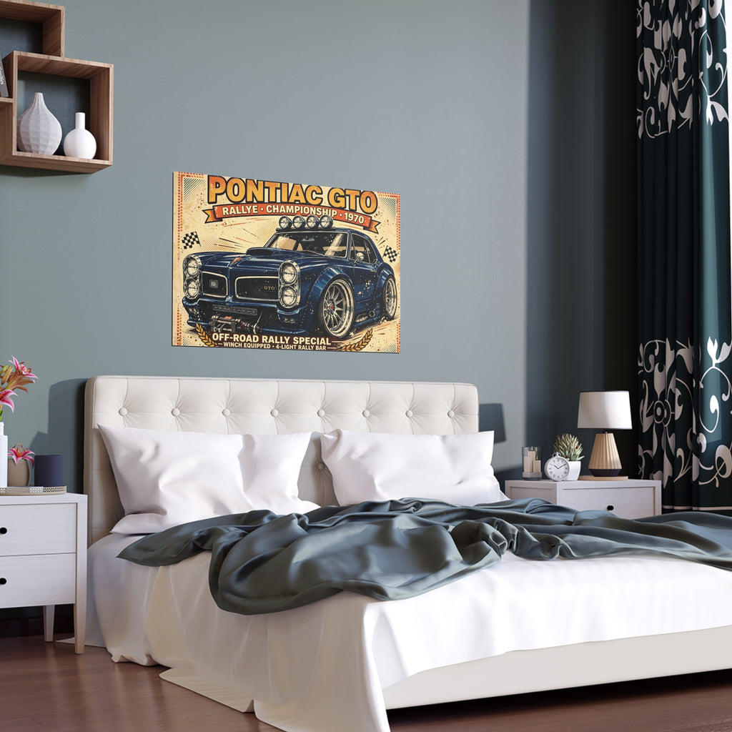 Pontiac GTO Rally Car Poster | Silk Poster