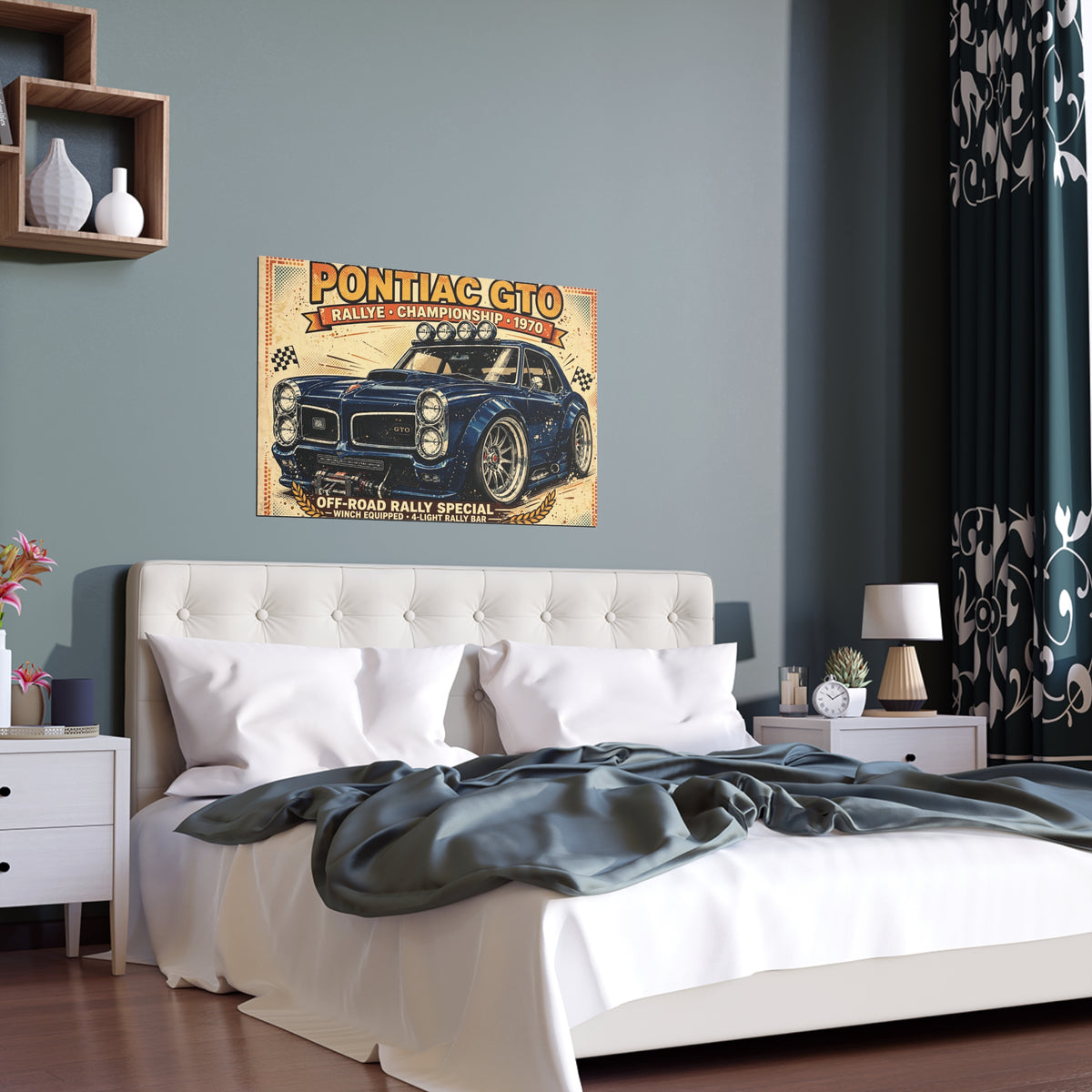 Pontiac GTO Rally Car Poster | Silk Poster