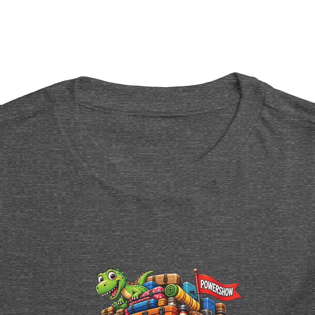 Toddler Tee — 'Packed & Ready' Cartoon Monster Truck Travel Shirt