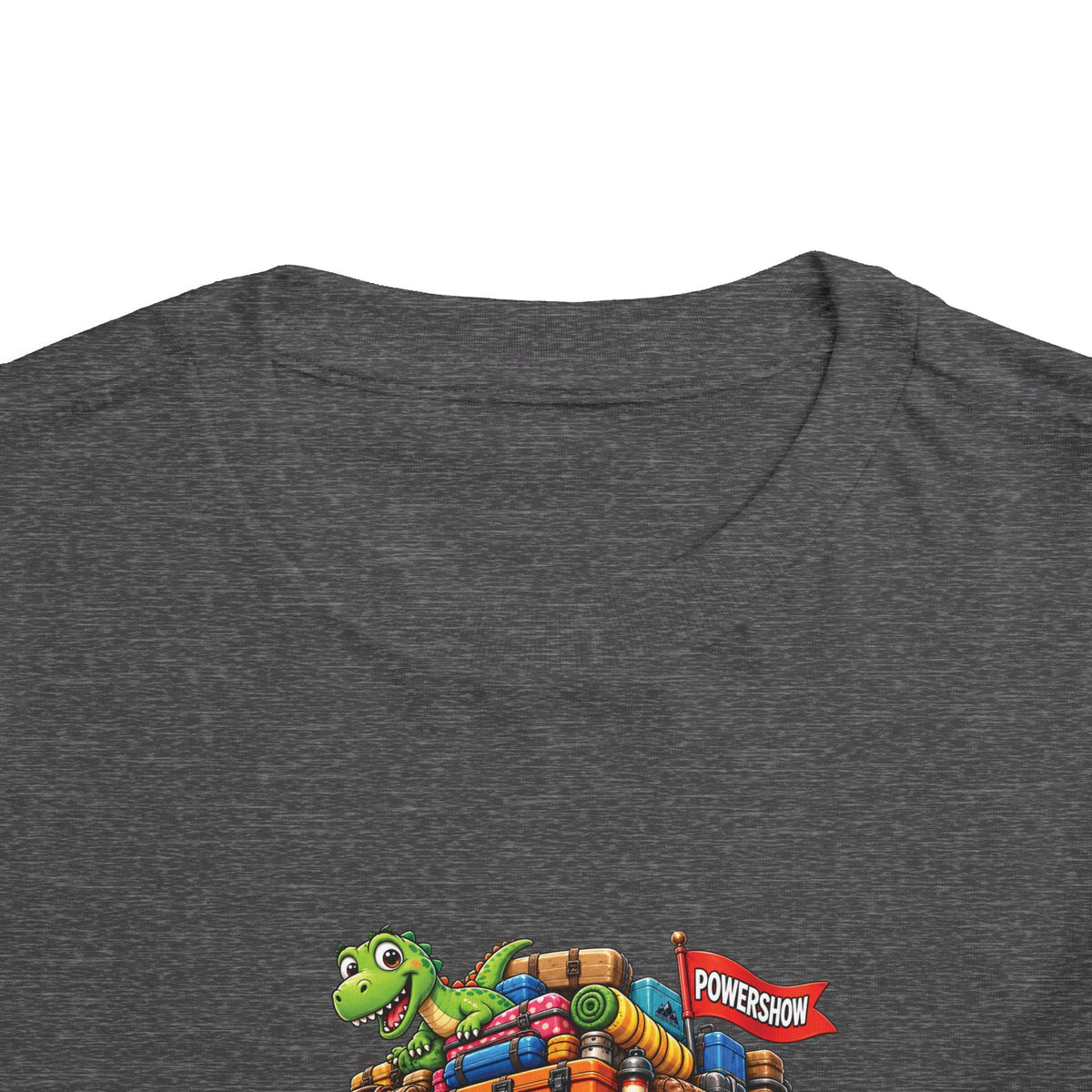 Toddler Tee — 'Packed & Ready' Cartoon Monster Truck Travel Shirt