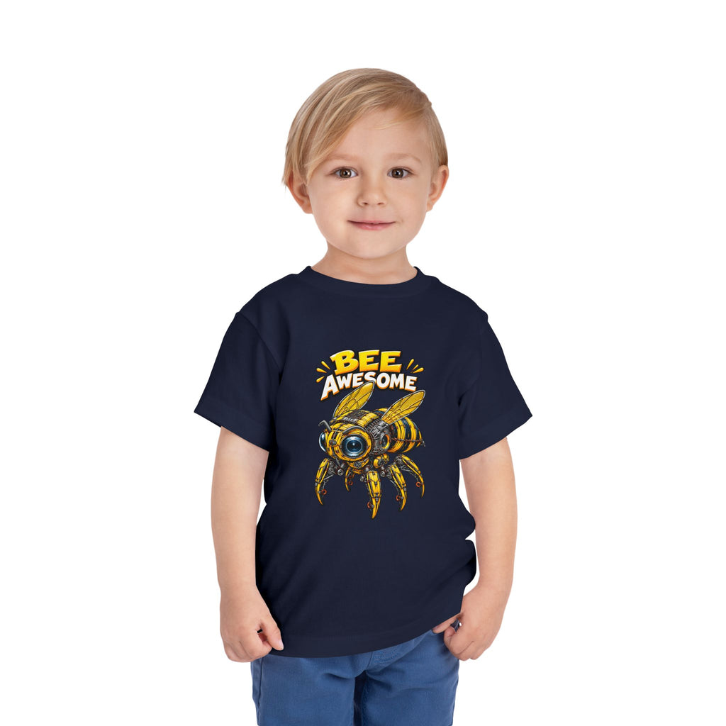 Bee Awesome Toddler Tee — Cute Bumblebee Graphic Kids Shirt