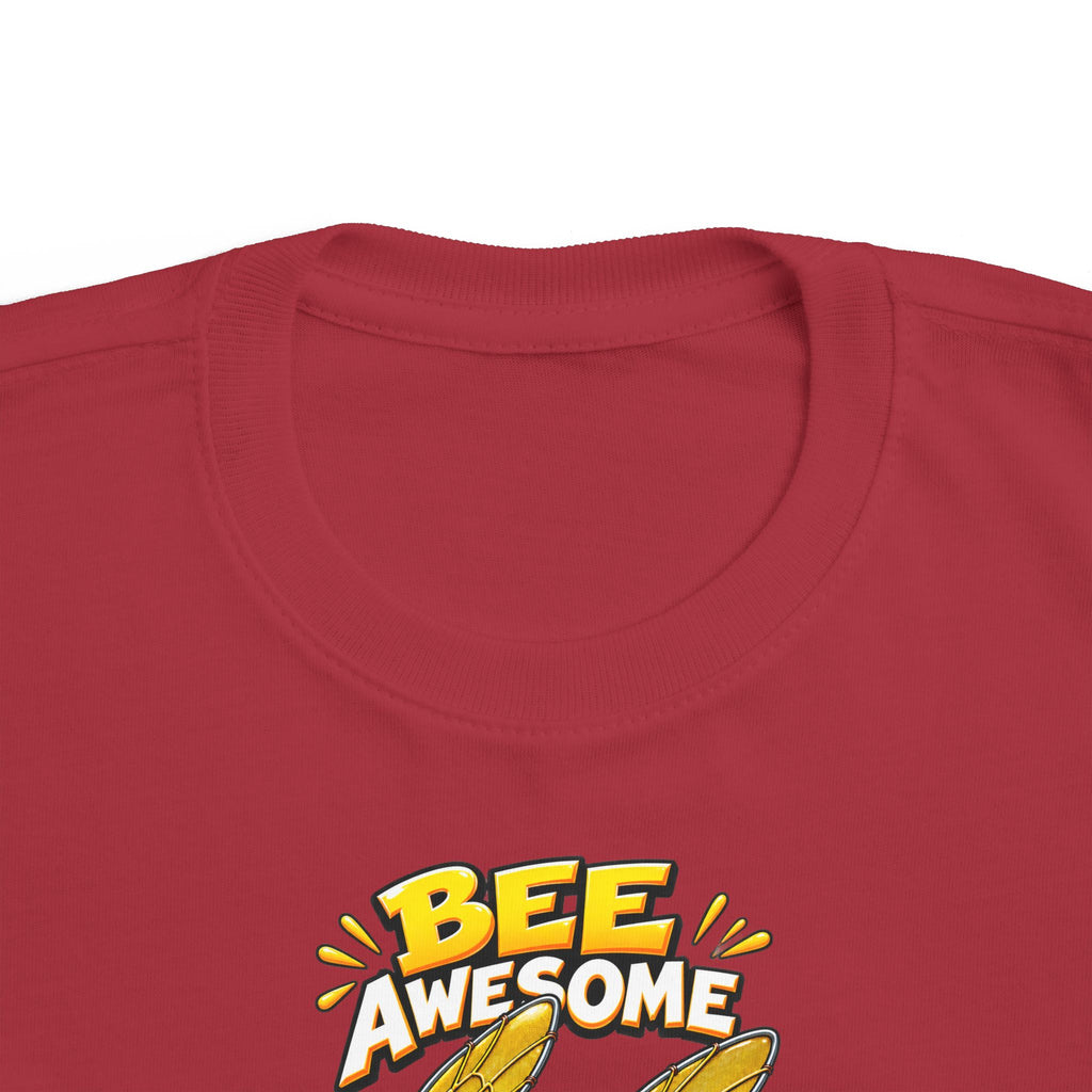 Kids Tee — "Bee Awesome" Cartoon Bumblebee Toddlers' T‑Shirt