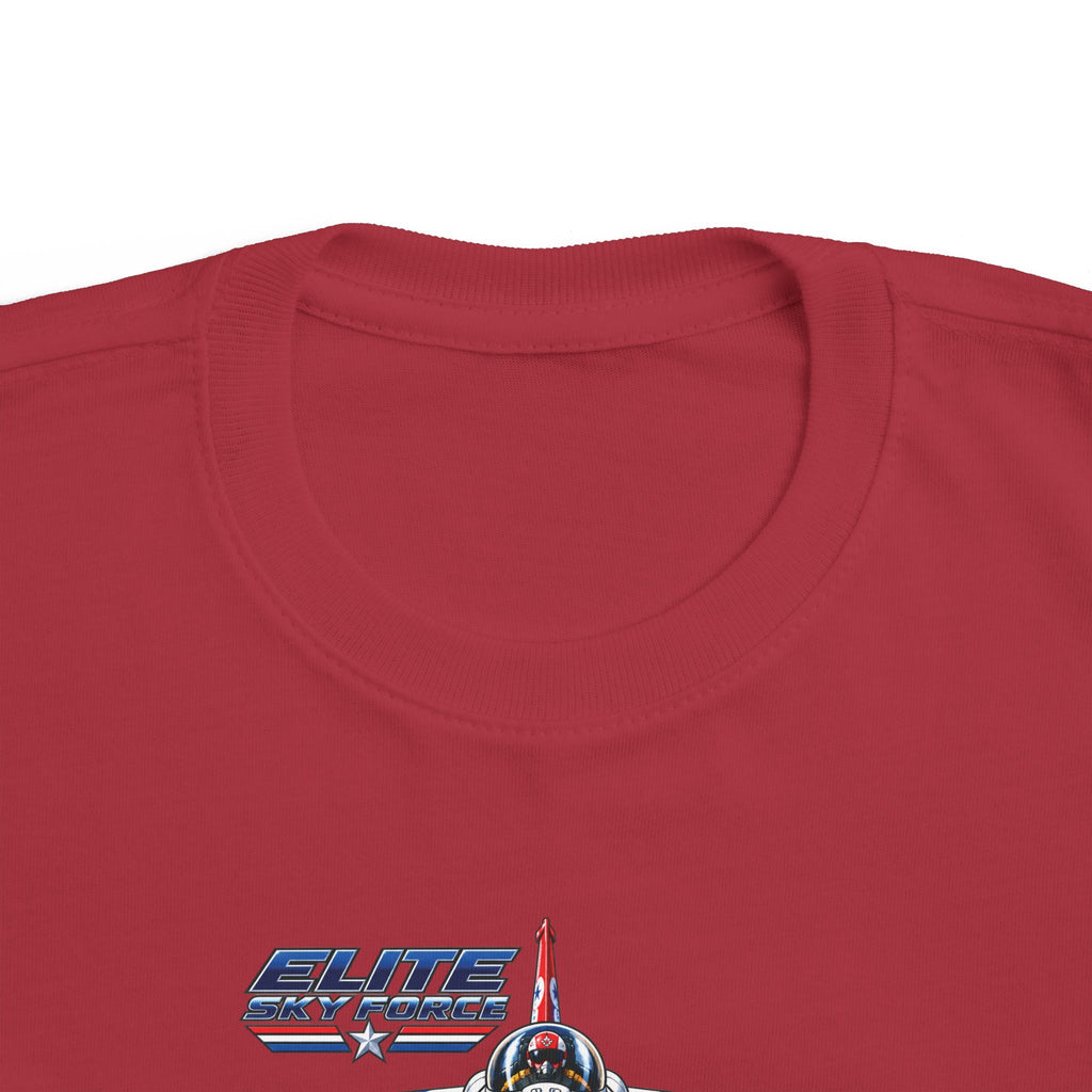Toddler Jet Plane Tee — "Blue Angels" Fighter Jet Graphic Kids Shirt