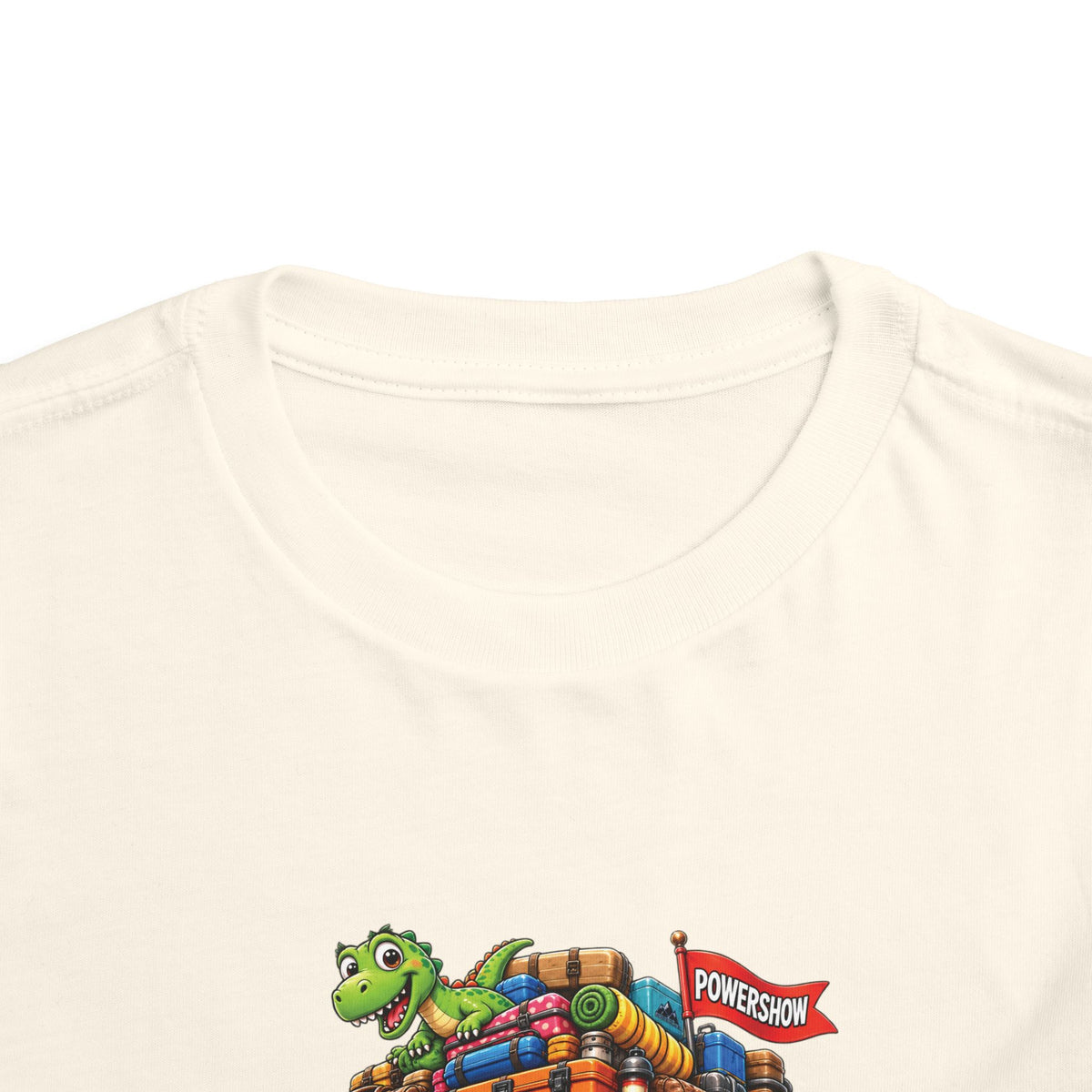 Toddler Tee — 'Packed & Ready' Cartoon Monster Truck Travel Shirt