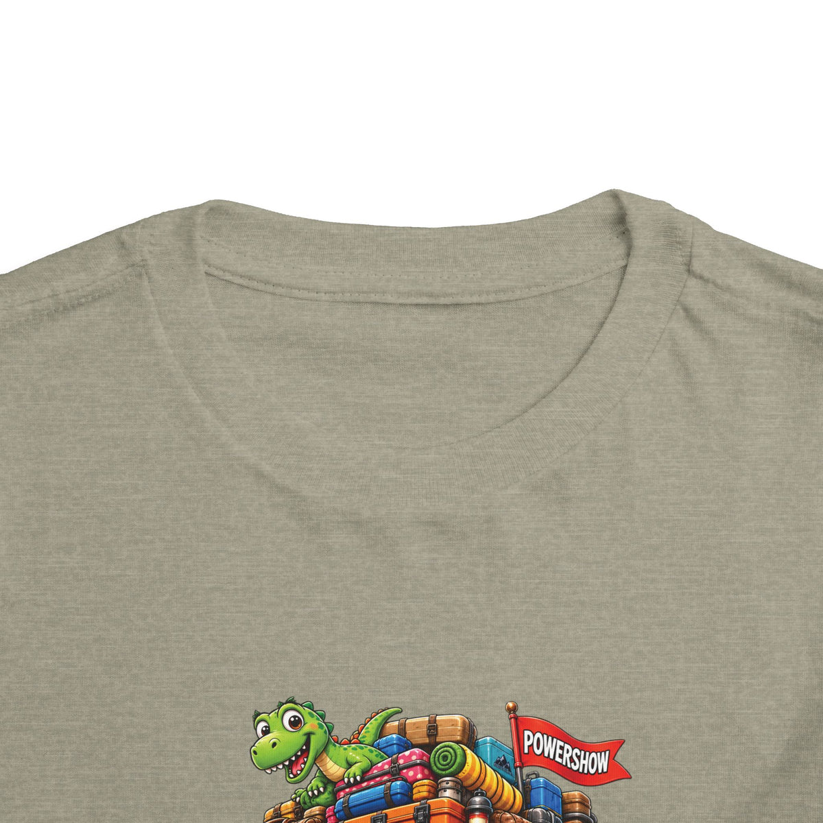 Toddler Tee — 'Packed & Ready' Cartoon Monster Truck Travel Shirt