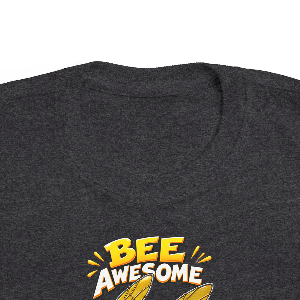 Kids Tee — "Bee Awesome" Cartoon Bumblebee Toddlers' T‑Shirt