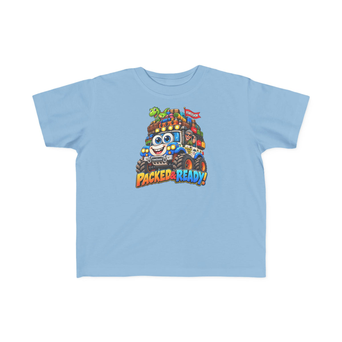 Packed & Ready! Toddler Adventure T-Shirt – Cute Off-Road Truck & Dinosaur Tee