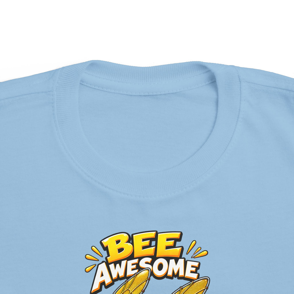 Kids Tee — "Bee Awesome" Cartoon Bumblebee Toddlers' T‑Shirt