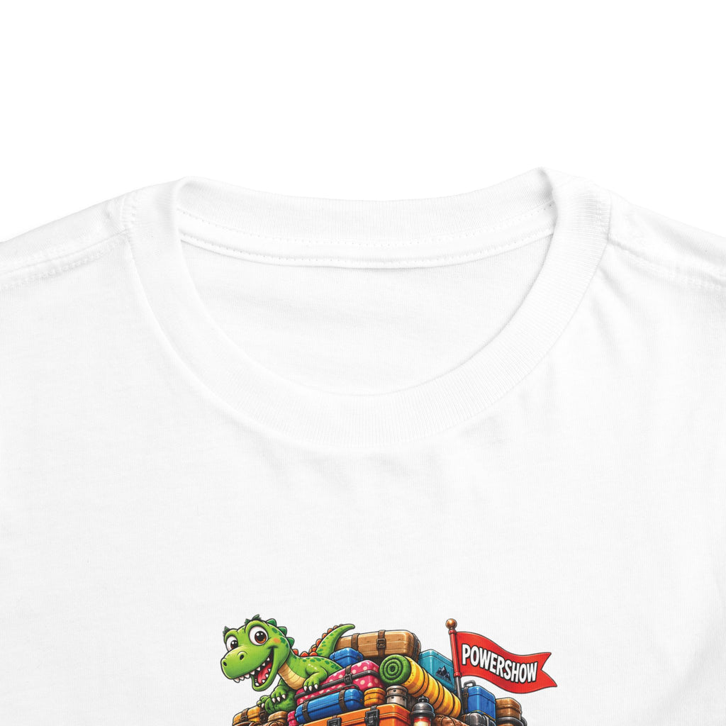 Toddler Tee — 'Packed & Ready' Cartoon Monster Truck Travel Shirt