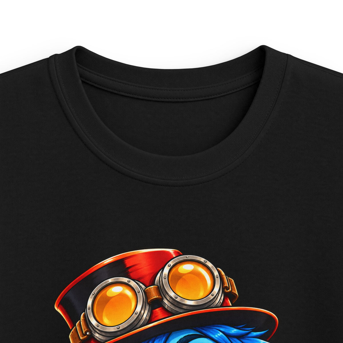 Kids Tee — "Stay Curious" Steampunk Explorer Graphic