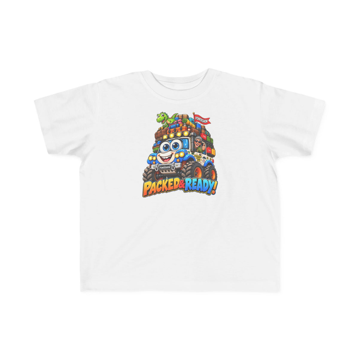 Packed & Ready! Toddler Adventure T-Shirt – Cute Off-Road Truck & Dinosaur Tee