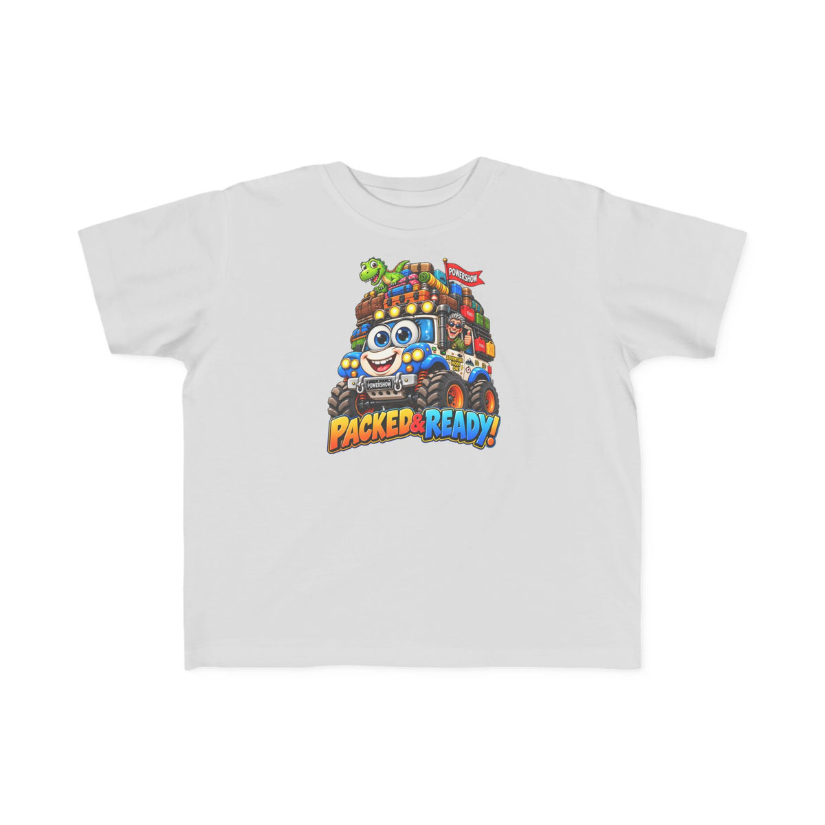 Packed & Ready! Toddler Adventure T-Shirt – Cute Off-Road Truck & Dinosaur Tee
