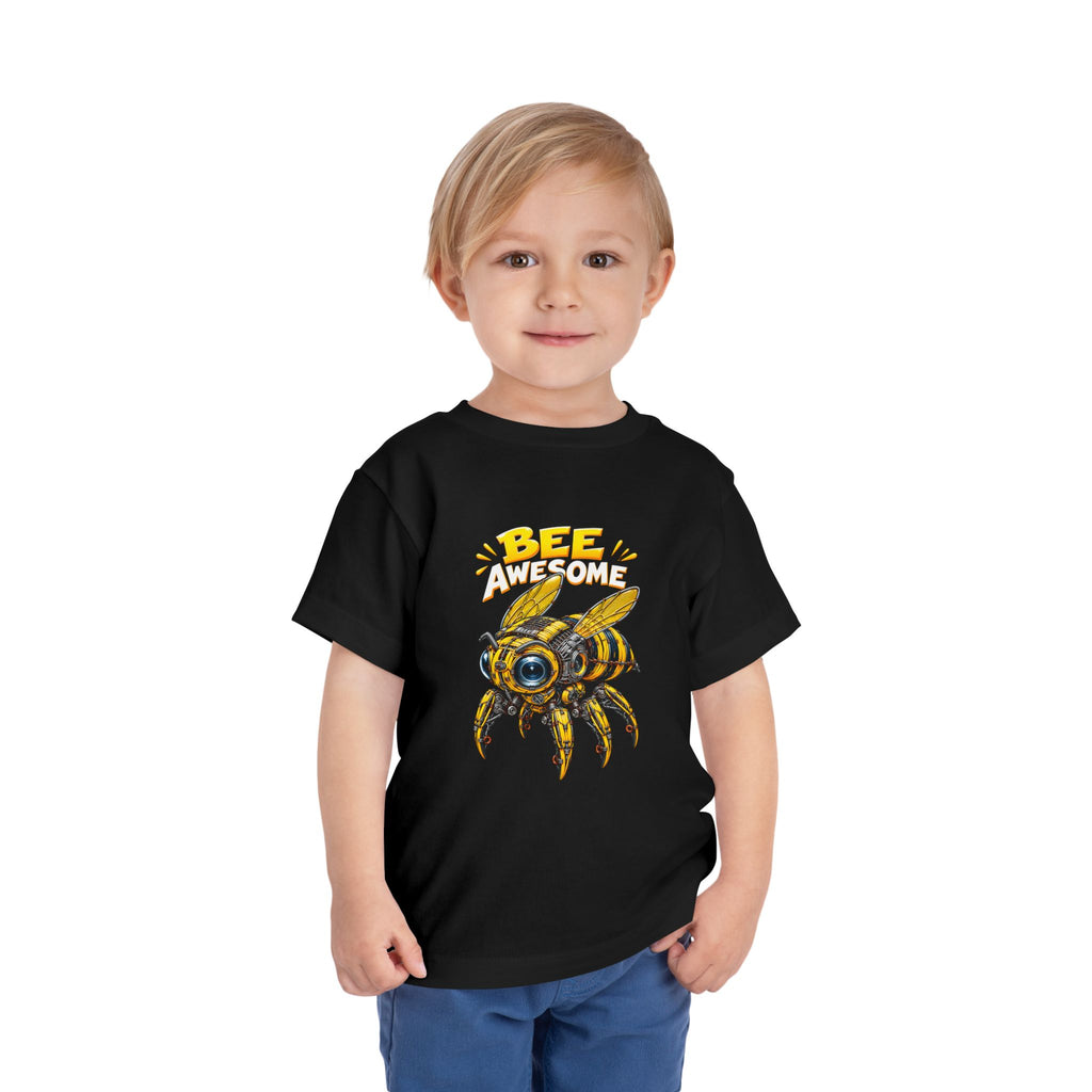 Bee Awesome Toddler Tee — Cute Bumblebee Graphic Kids Shirt