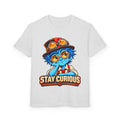 Stay Curious Kids T‑Shirt — Cute Steampunk Explorer Youth Tee