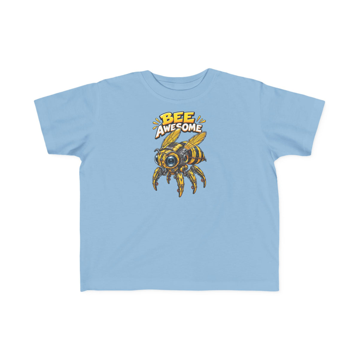 Kids Tee — "Bee Awesome" Cartoon Bumblebee Toddlers' T‑Shirt