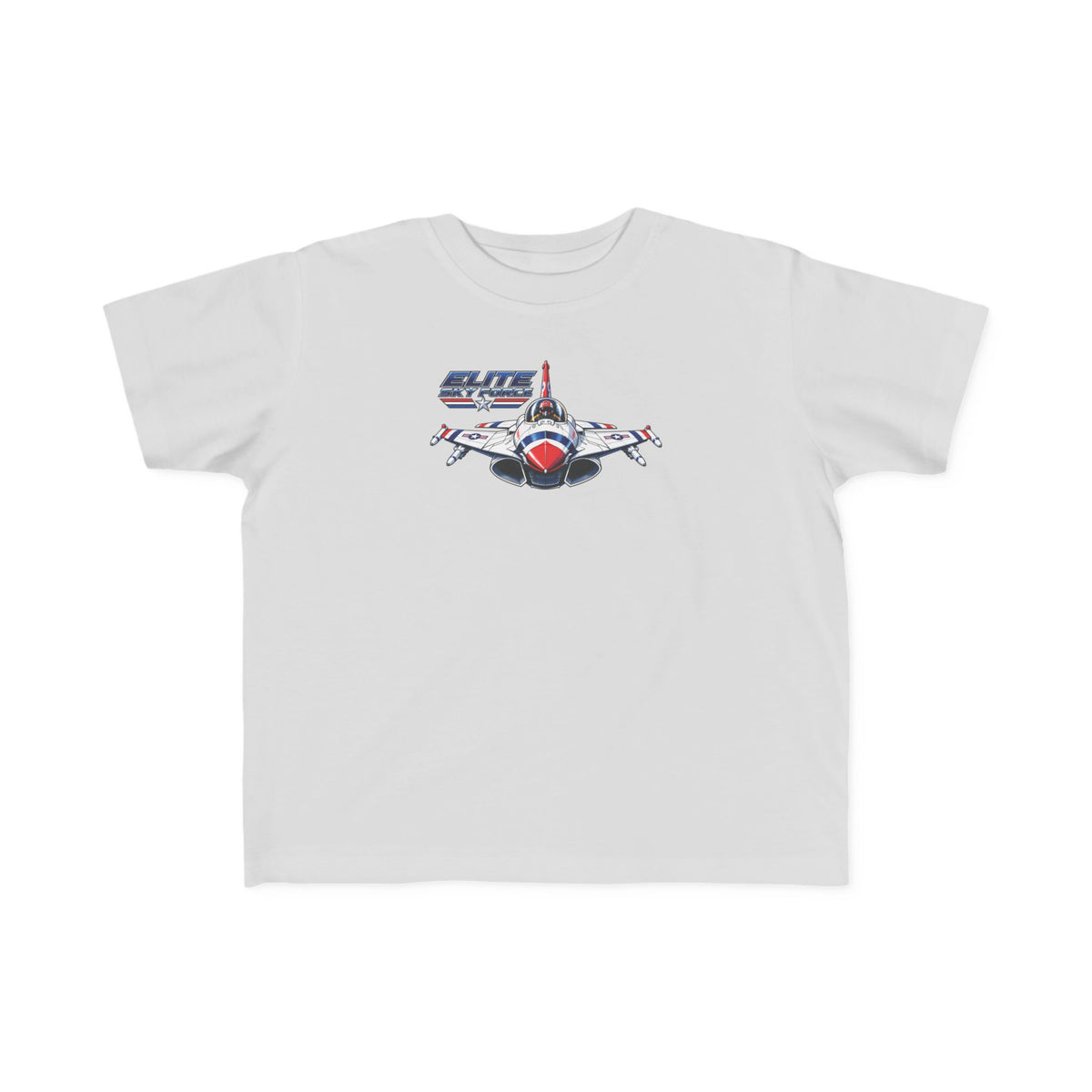 Toddler Jet Plane Tee — "Blue Angels" Fighter Jet Graphic Kids Shirt