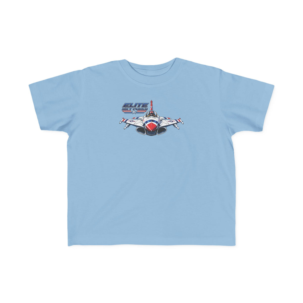 Toddler Jet Plane Tee — "Blue Angels" Fighter Jet Graphic Kids Shirt