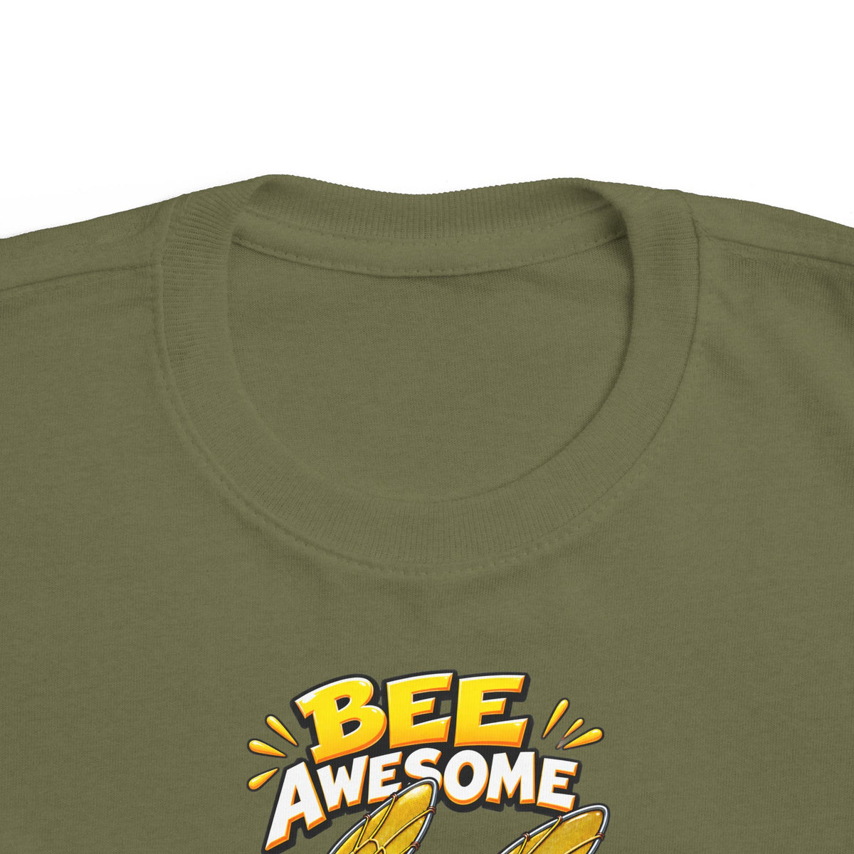 Kids Tee — "Bee Awesome" Cartoon Bumblebee Toddlers' T‑Shirt