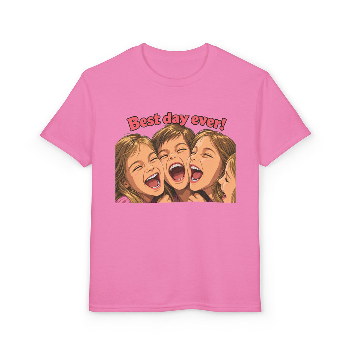 Best Day Ever! | Happy Friends Laughing Cartoon Art