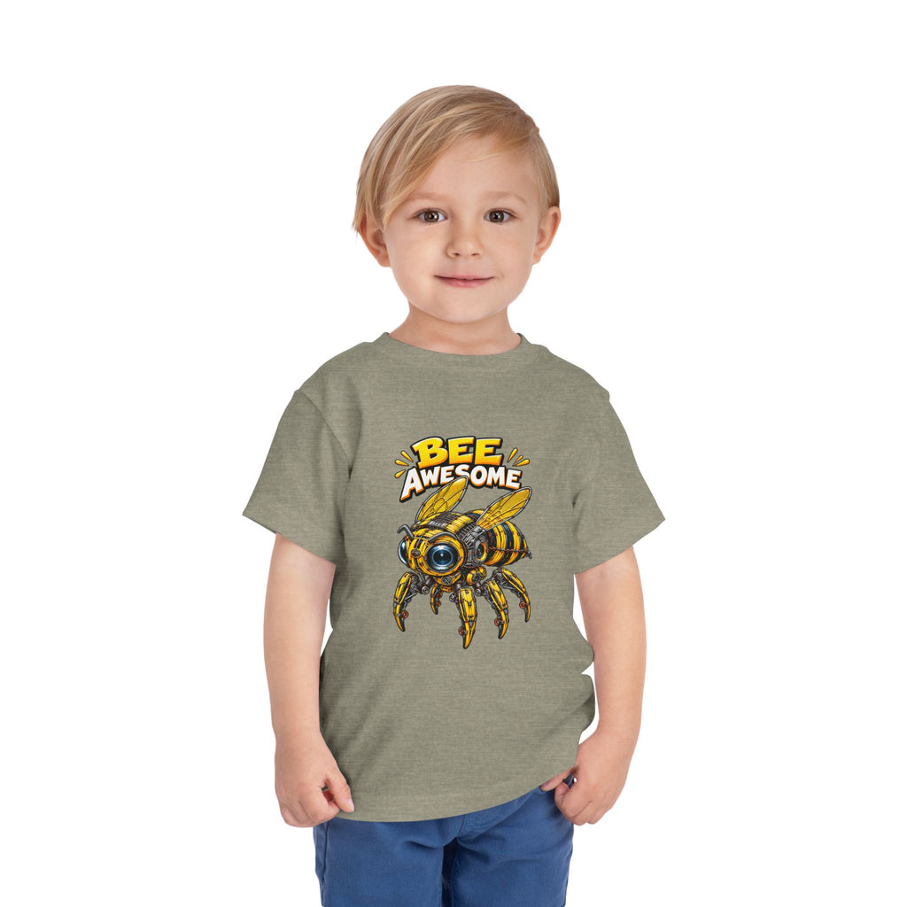 Bee Awesome Toddler Tee — Cute Bumblebee Graphic Kids Shirt