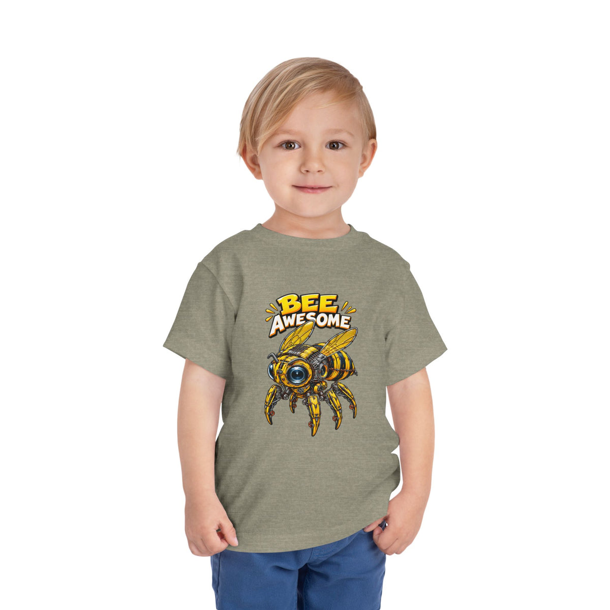 Bee Awesome Toddler Tee — Cute Bumblebee Graphic Kids Shirt