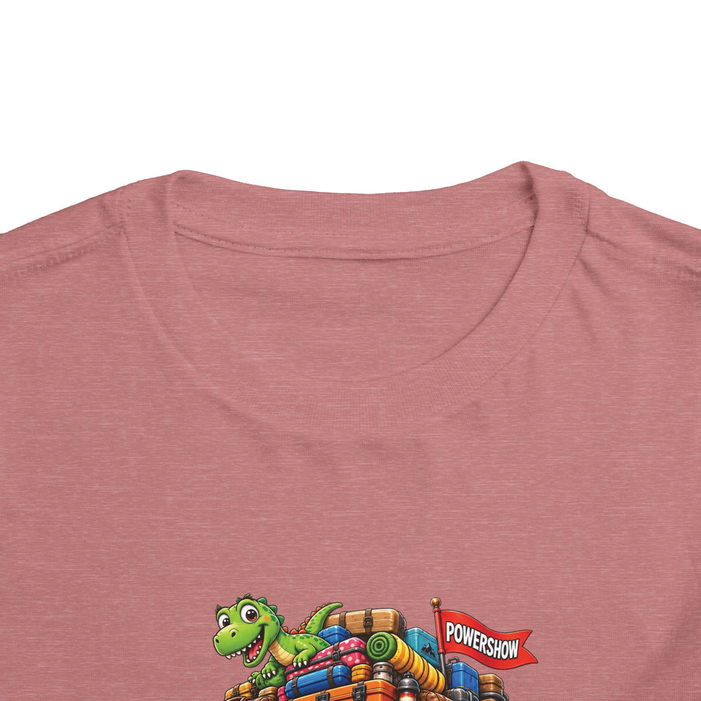Toddler Tee — 'Packed & Ready' Cartoon Monster Truck Travel Shirt