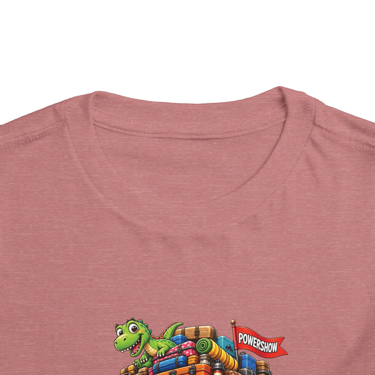 Toddler Tee — 'Packed & Ready' Cartoon Monster Truck Travel Shirt