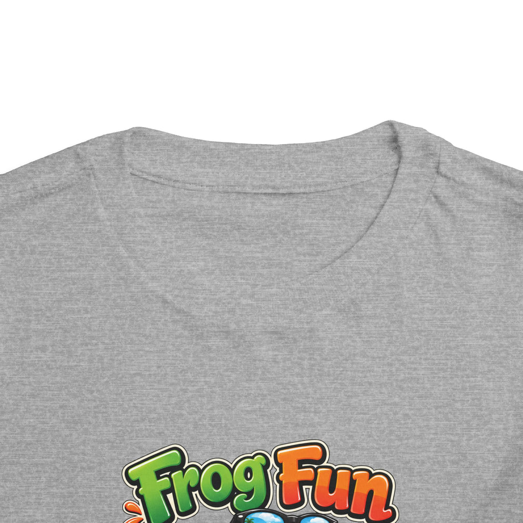 Toddler Tee - 'Frog Fun' Cute Vacation Frog Beach Shirt for Kids