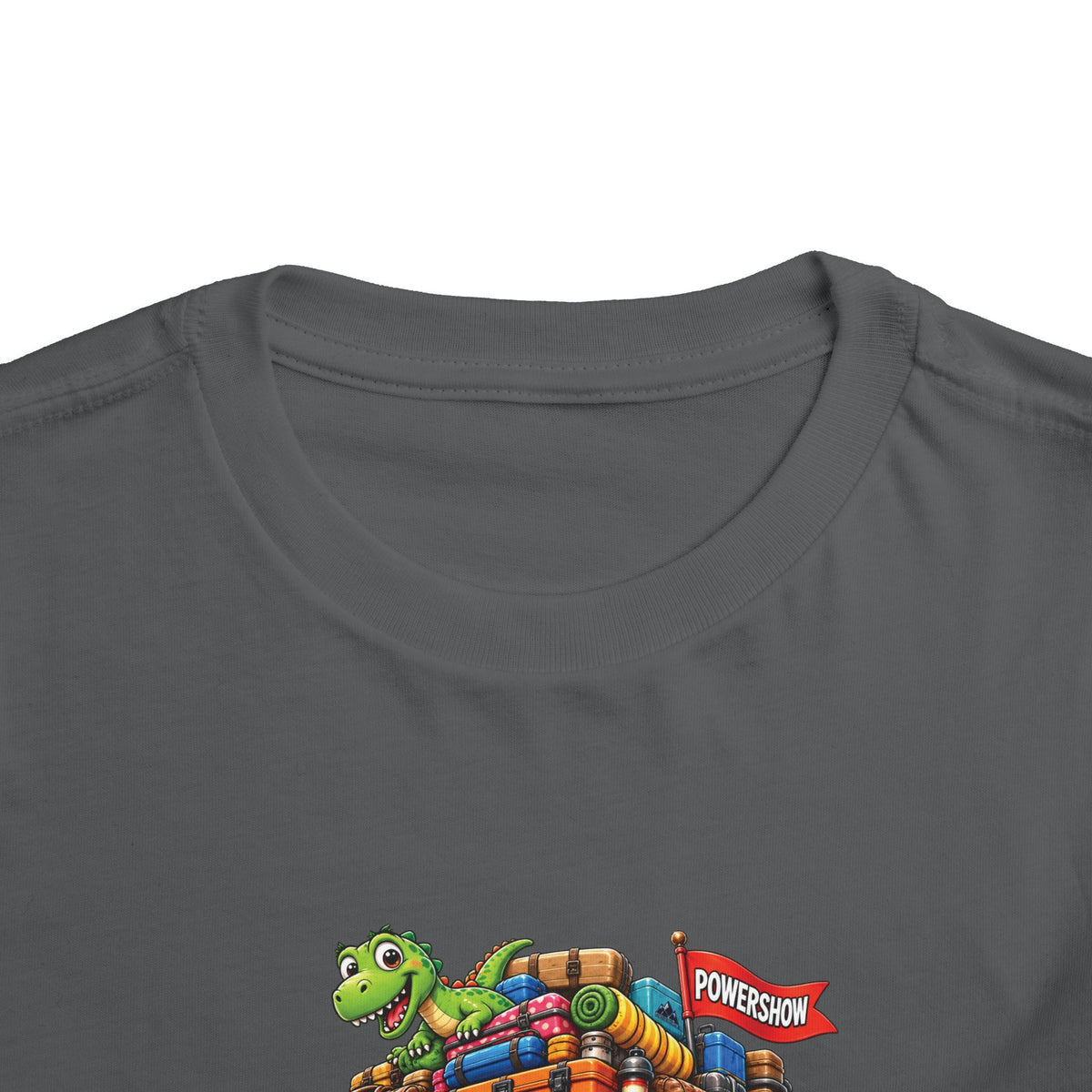 Toddler Tee — 'Packed & Ready' Cartoon Monster Truck Travel Shirt