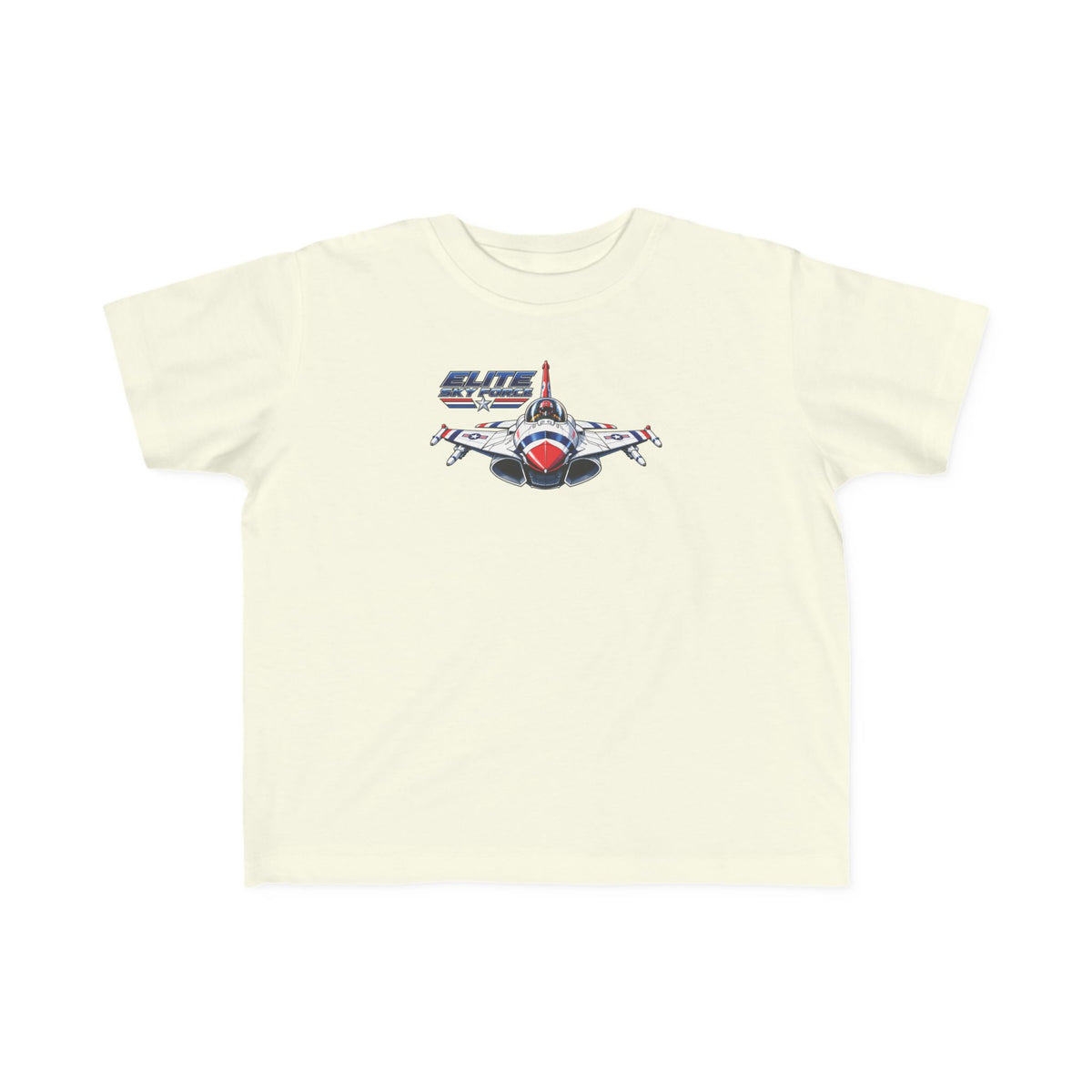 Toddler Jet Plane Tee — "Blue Angels" Fighter Jet Graphic Kids Shirt
