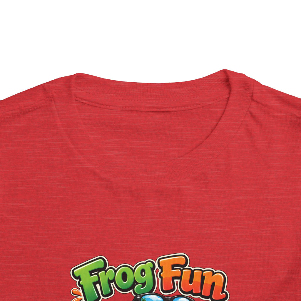 Toddler Tee - 'Frog Fun' Cute Vacation Frog Beach Shirt for Kids
