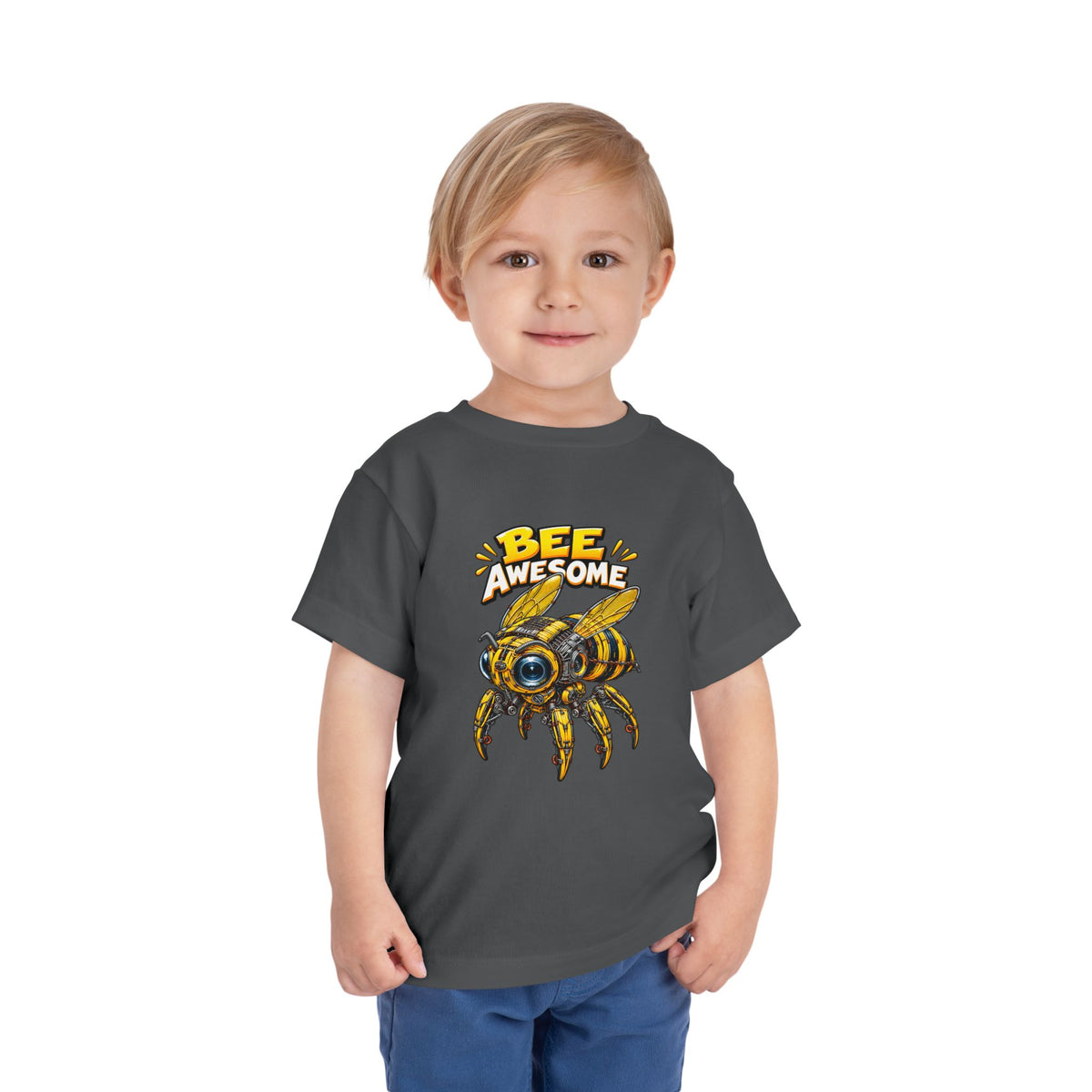 Bee Awesome Toddler Tee — Cute Bumblebee Graphic Kids Shirt