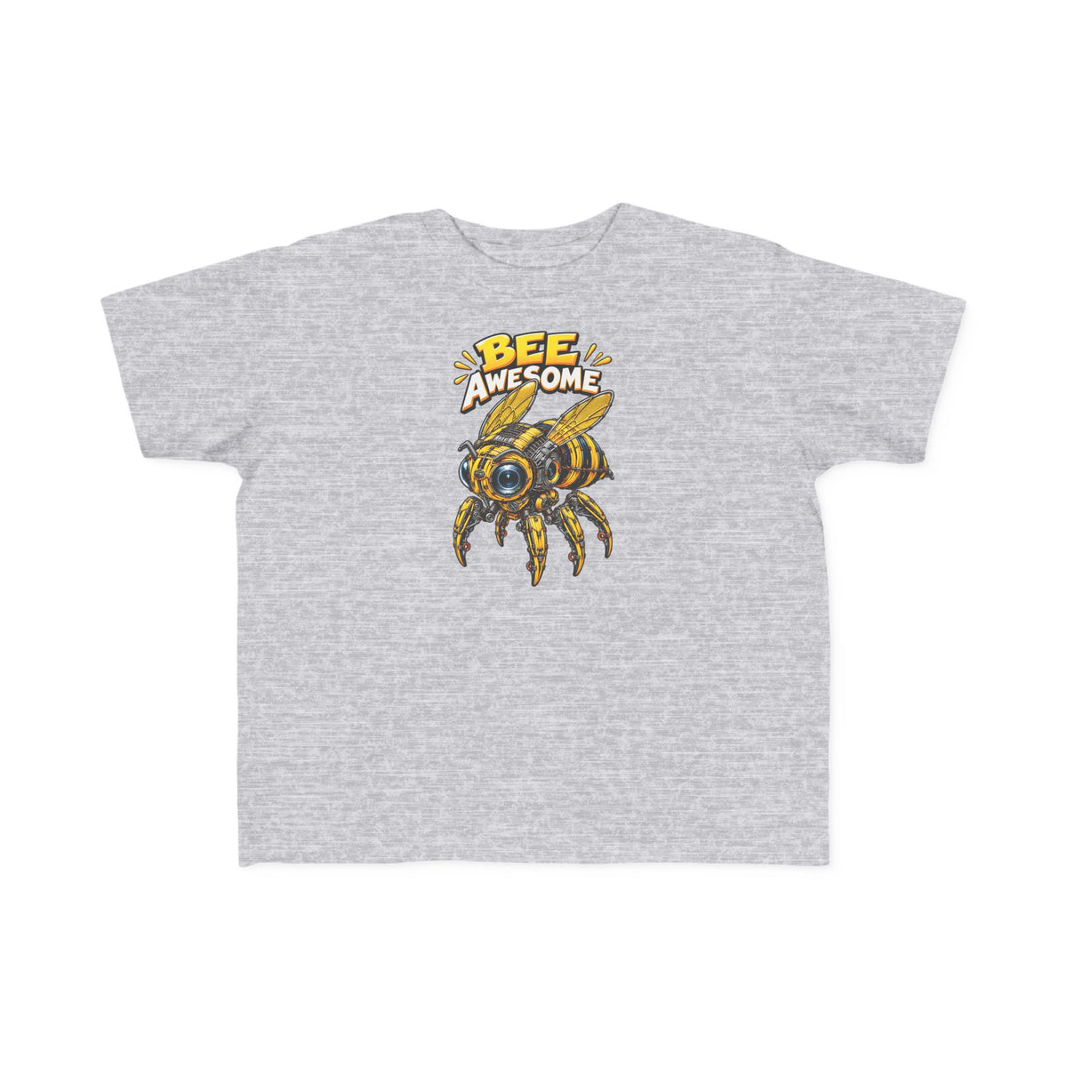 Kids Tee — "Bee Awesome" Cartoon Bumblebee Toddlers' T‑Shirt