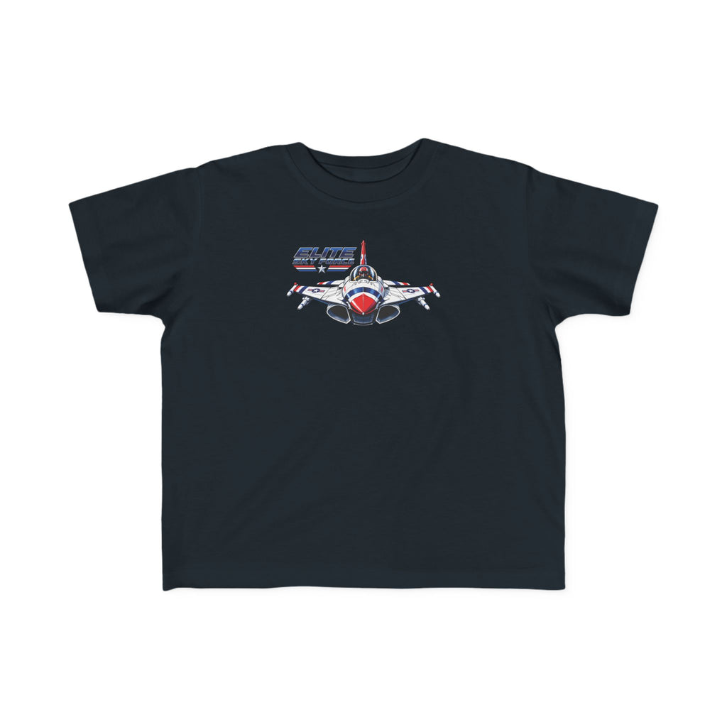 Toddler Jet Plane Tee — "Blue Angels" Fighter Jet Graphic Kids Shirt