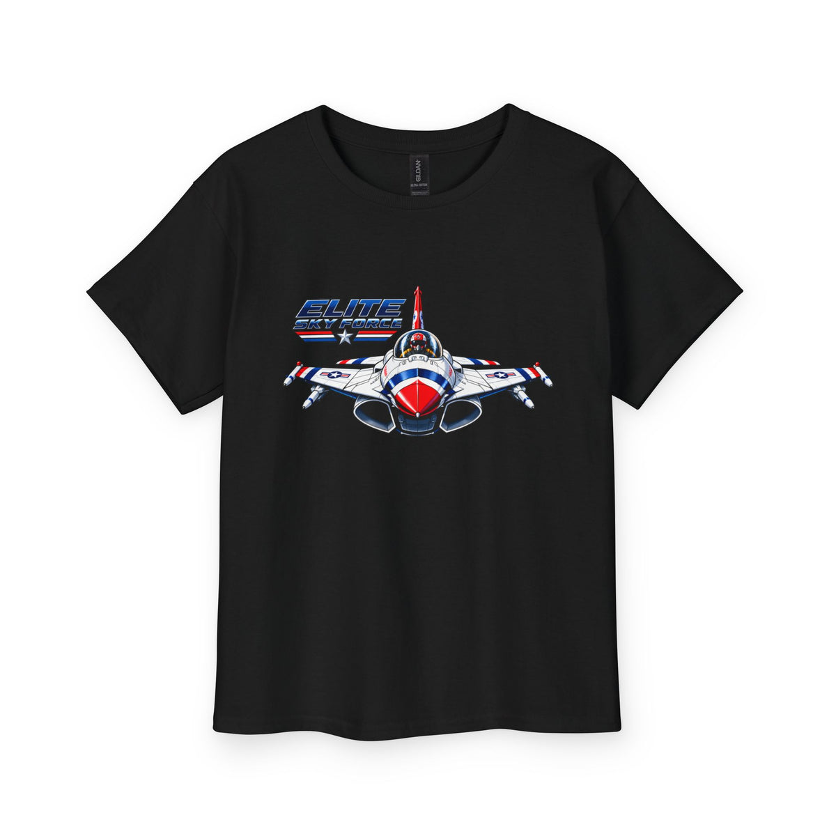 Youth Jet Fighter T‑Shirt — Airshow Plane Graphic Tee