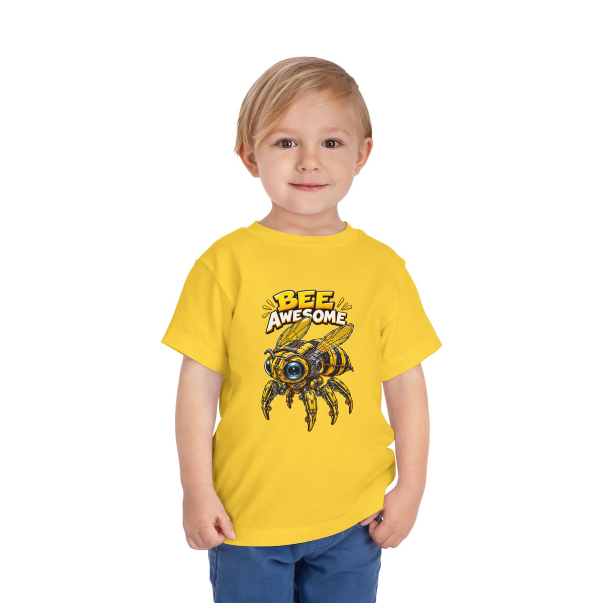 Bee Awesome Toddler Tee — Cute Bumblebee Graphic Kids Shirt