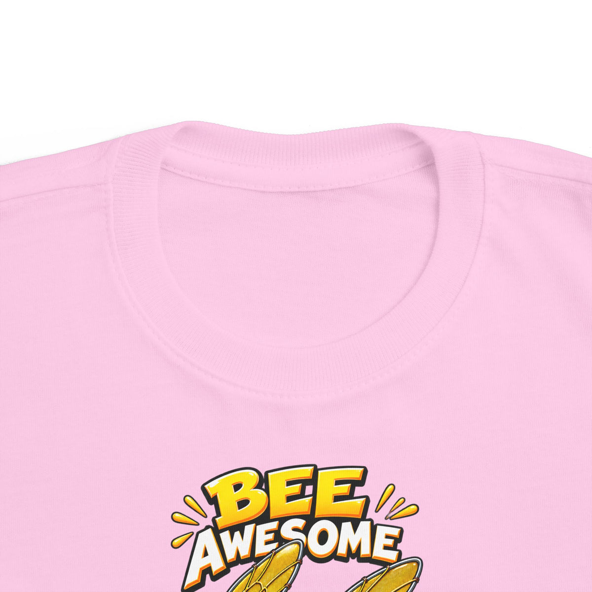 Kids Tee — "Bee Awesome" Cartoon Bumblebee Toddlers' T‑Shirt
