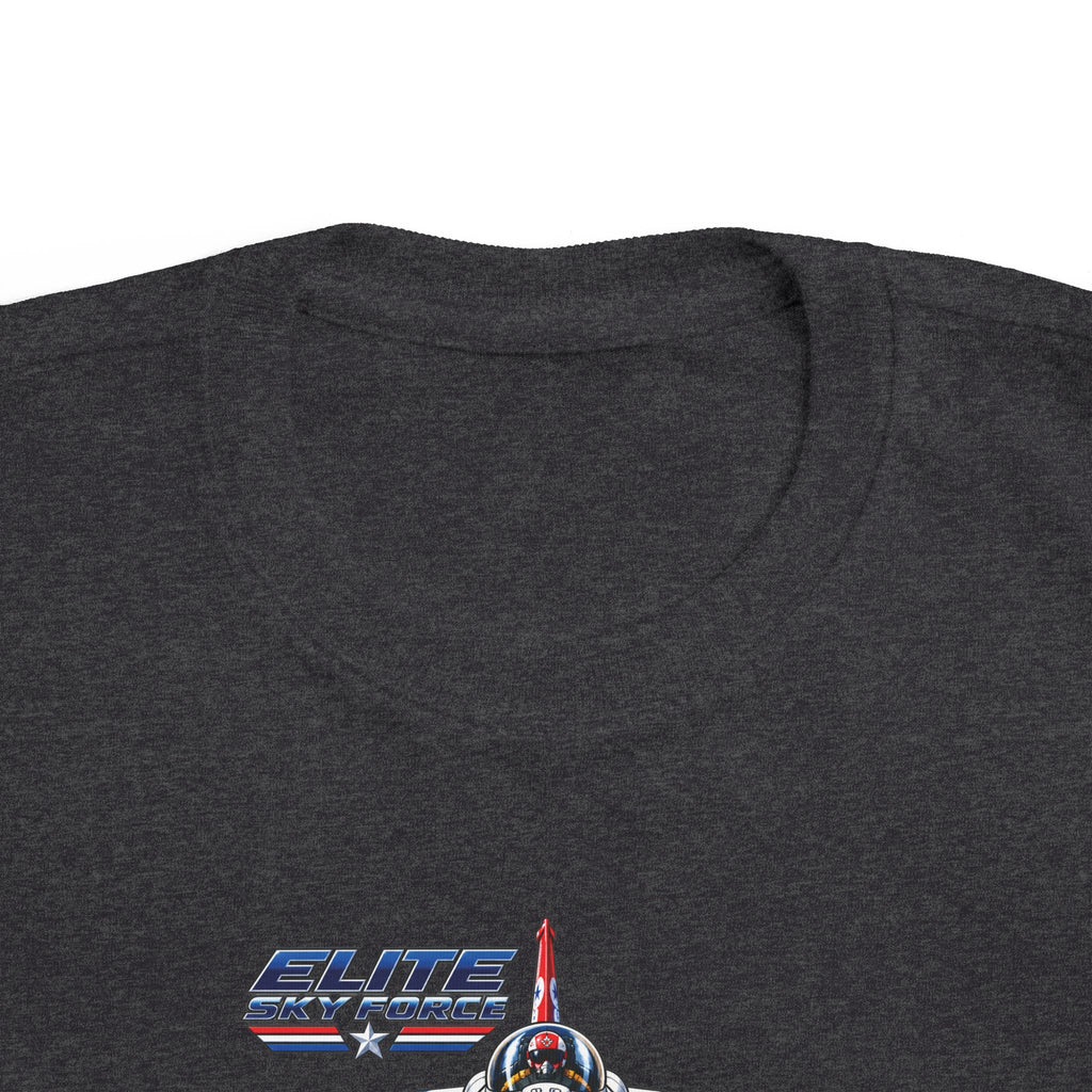 Toddler Jet Plane Tee — "Blue Angels" Fighter Jet Graphic Kids Shirt