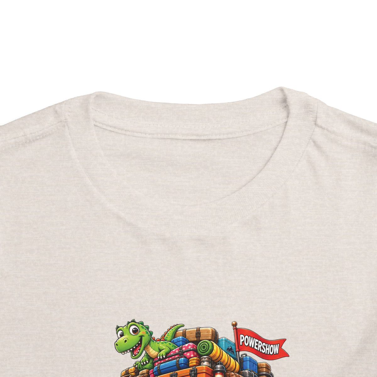 Toddler Tee — 'Packed & Ready' Cartoon Monster Truck Travel Shirt