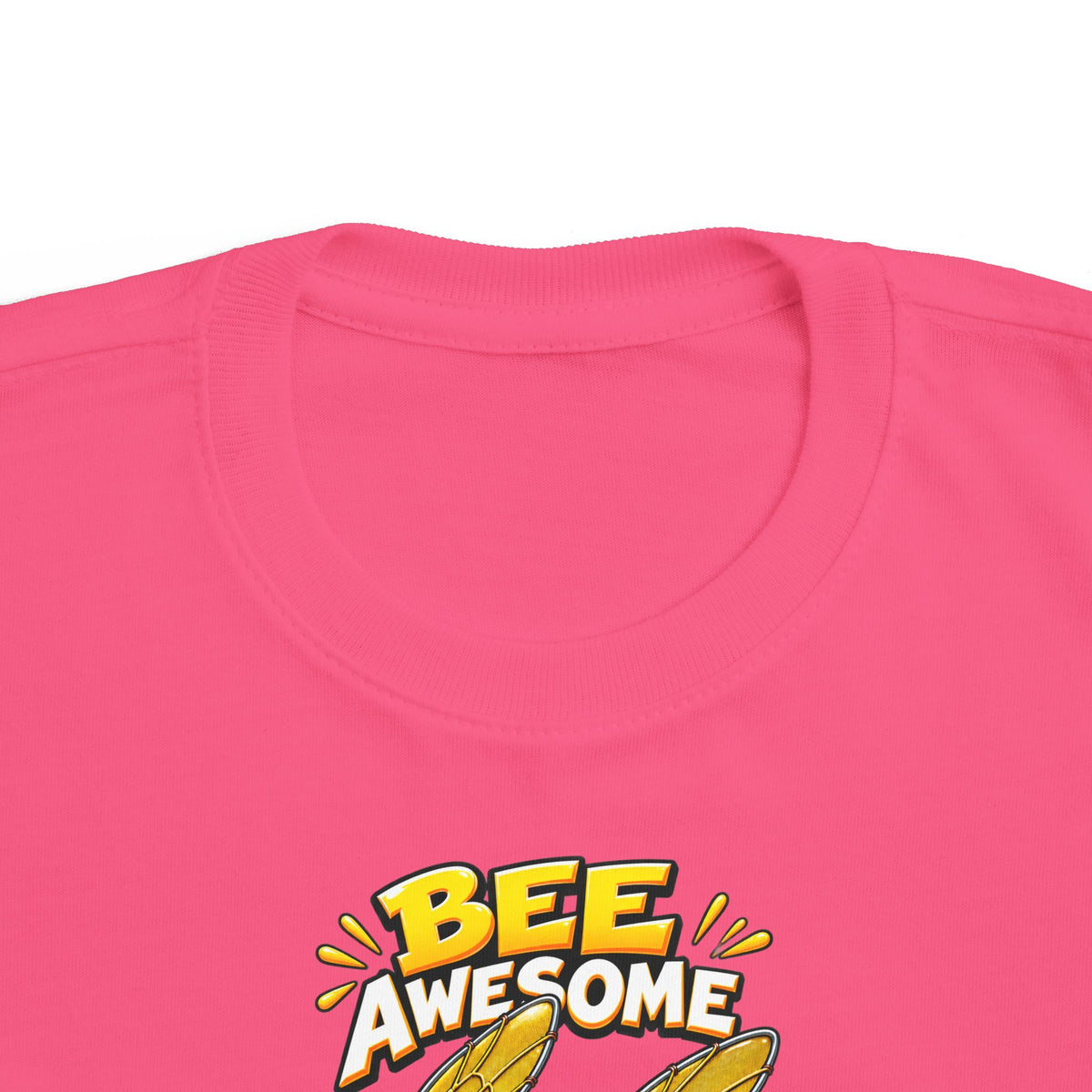 Kids Tee — "Bee Awesome" Cartoon Bumblebee Toddlers' T‑Shirt