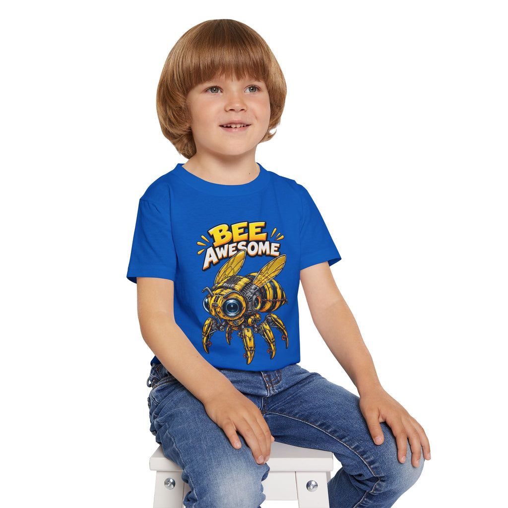 Bee Awesome Toddler T-Shirt – Cute Cartoon Bee Graphic for Kids