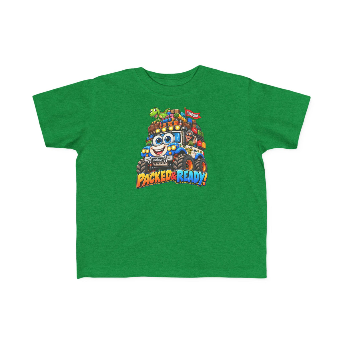 Packed & Ready! Toddler Adventure T-Shirt – Cute Off-Road Truck & Dinosaur Tee
