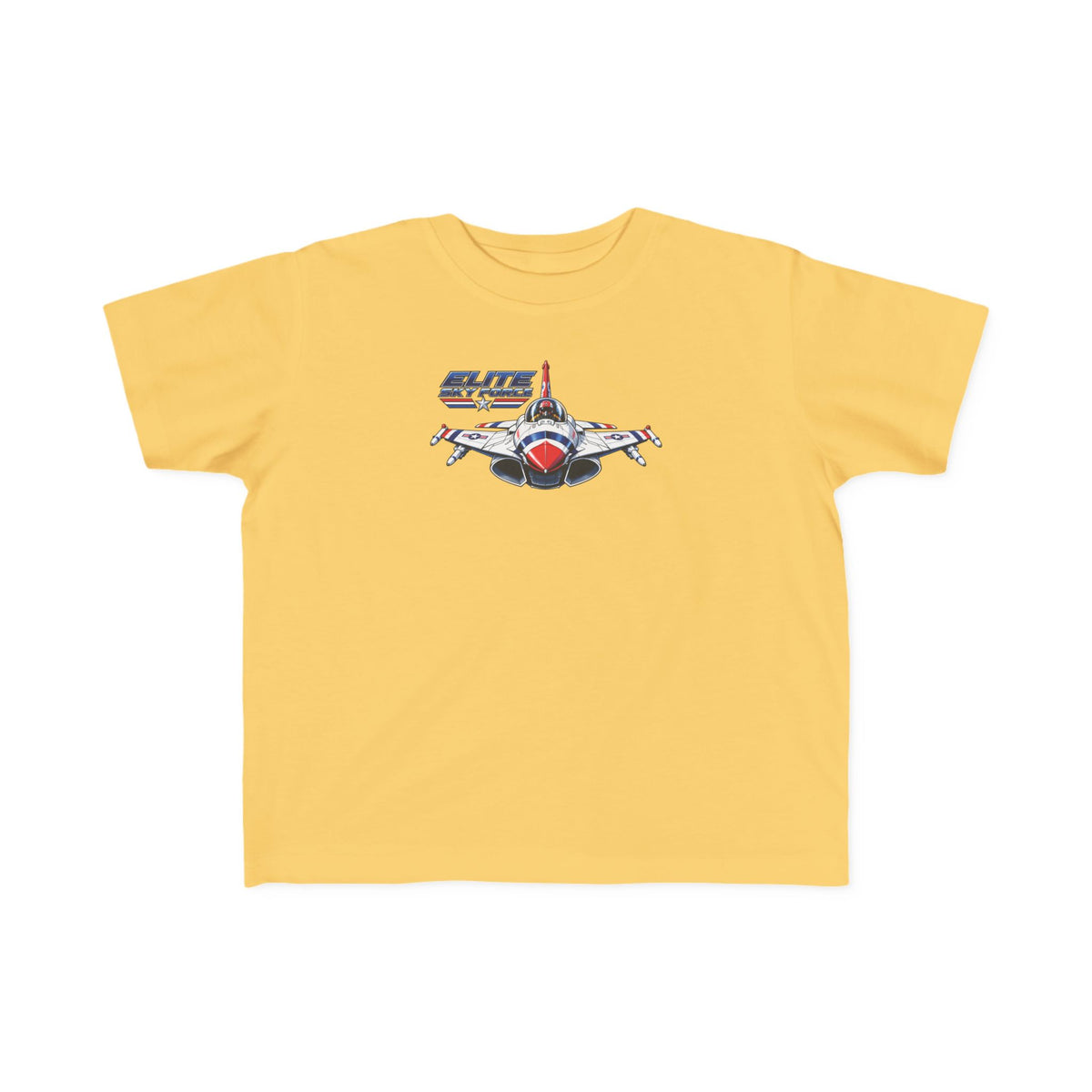 Toddler Jet Plane Tee — "Blue Angels" Fighter Jet Graphic Kids Shirt